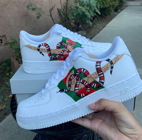 air force 1 with gucci snake|air force 1 gucci drop.